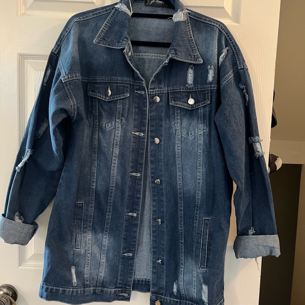 Brand new Blondie xl large distressed Jean jacket